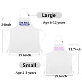 Toddler Star Baker Apron - White