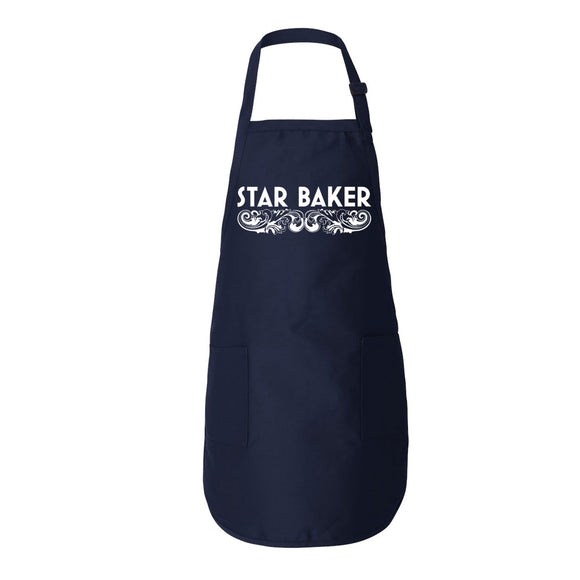 Star Baker Apron - Long Navy