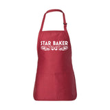 Star Baker Apron - Short Red