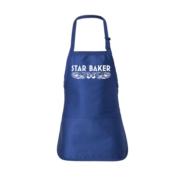 Star Baker Apron - Short Royal