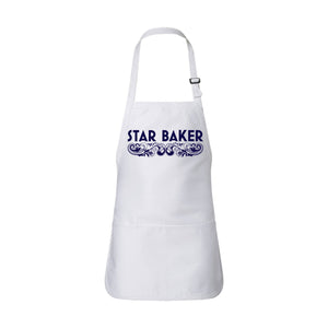 Star Baker Apron - Short White